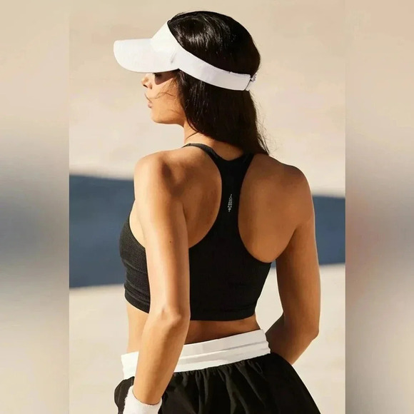 Free People Free Throw Crop Tank in Black NWT - Picture 3 of 6